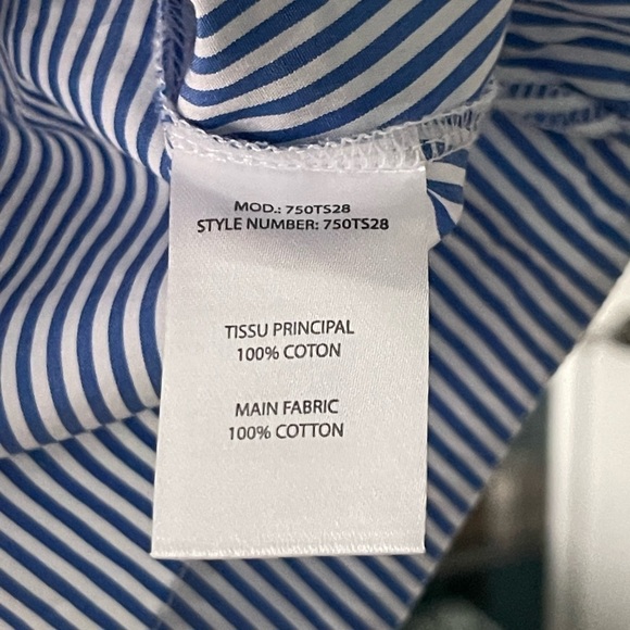 Carven Grey T-shirt Blouse Two In One with Pinstripe Flared Hem Dressy Casual XS - Picture 6 of 8